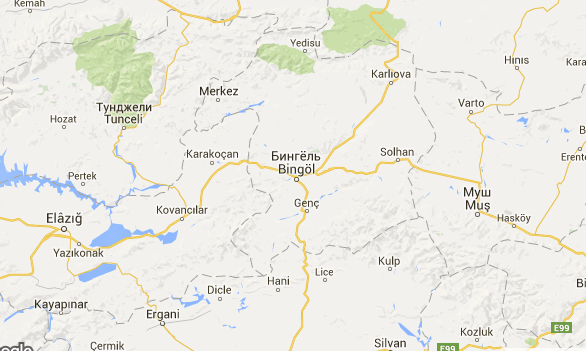 На востоке Турции произошло землетрясение магнитудой 5,5 балла