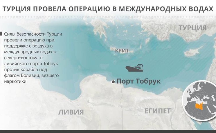 Береговая охрана Турции изъяла 13 тонн марихуаны