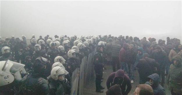 Полиция перекрыла дорогу в Артвин и разогнала приезжих