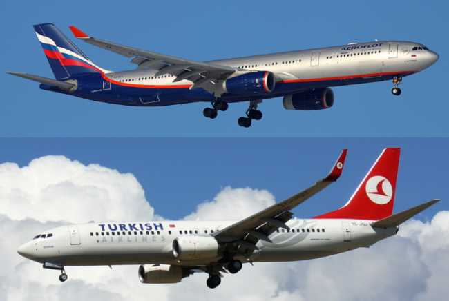 Количество пассажиров из России в Турцию сократилось вдвое