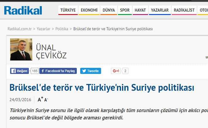 Террор в Брюсселе и сирийская политика Турции