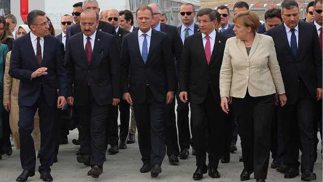 Давутоглу, Меркель и Туск посетили Газиантеп