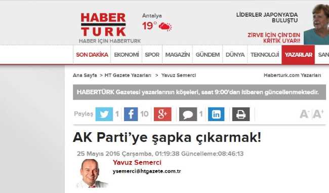 Снять шляпу перед Партией справедливости и развития!