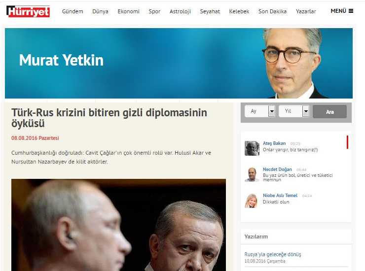 Тайная дипломатия, положившая конец турецко-российскому кризису