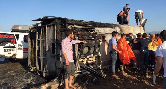 Подрыв полицейского автобуса: 6 погибших