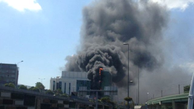 В Стамбуле произошел сильный пожар