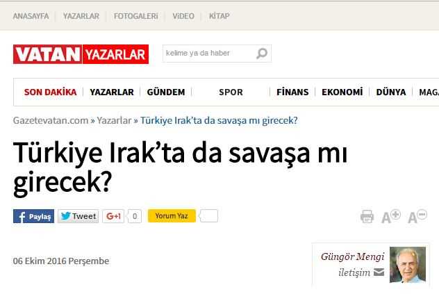 Турция вступит в войну и в Ираке?