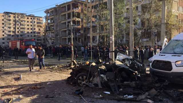 В Диярбакыре прогремел мощный взрыв