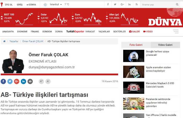 Спор об отношениях Турции с ЕС