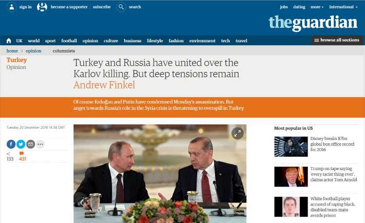 Турция и Россия: напряженность сохраняется