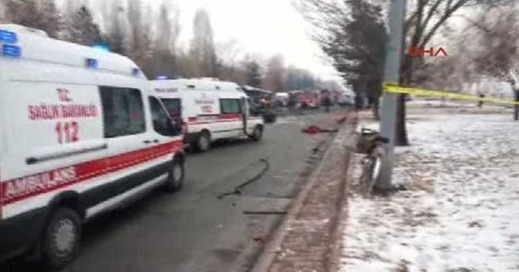 Взрыв городского автобуса в Кайсери