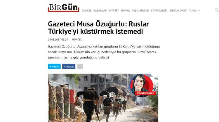 Русские не хотели обижать Турцию