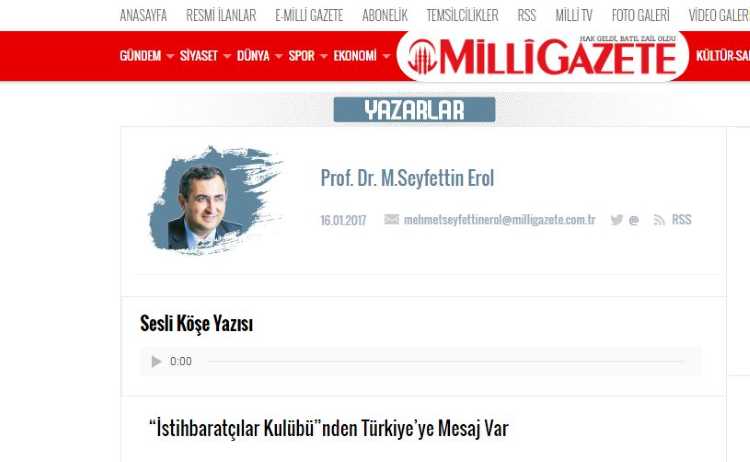 Сигнал Турции от «клуба разведчиков»