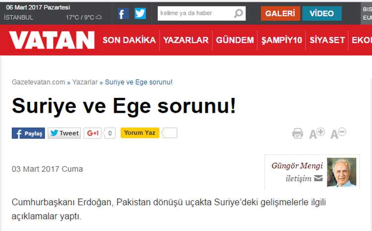 Сирийский и эгейский вопросы