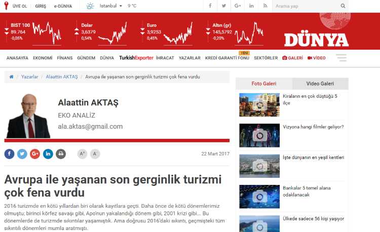 Напряженность в отношениях с Европой сильно ударила по туризму