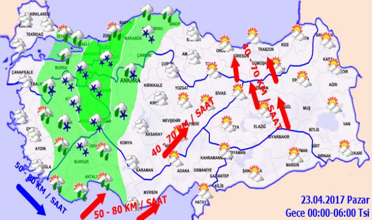 Прогноз: снег в центре, ураган и шторм на юге