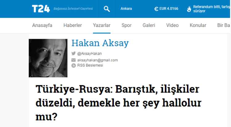 Турция — Россия: все наладится?