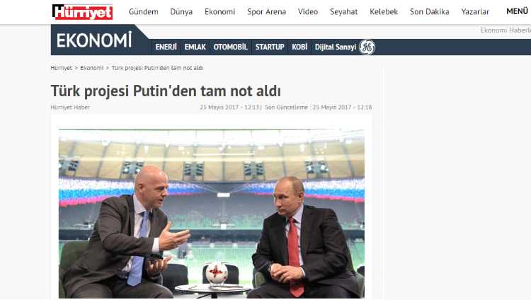 Турецкий проект получил полное одобрение Путина