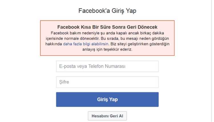 Турция испытывает проблемы с Facebook и Instagram