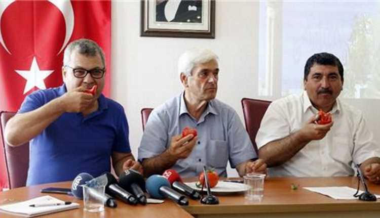 Поедание помидоров в качестве протеста прошло в Анталье