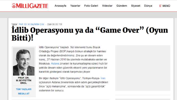 Операция в Идлибе, или «Game Over»!