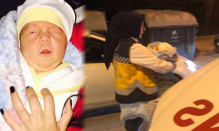 Возле мусорного контейнера был обнаружен младенец