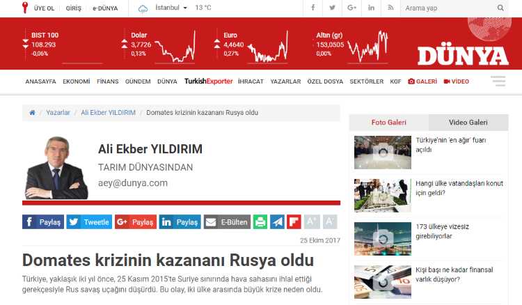 В томатном кризисе победа — за Россией