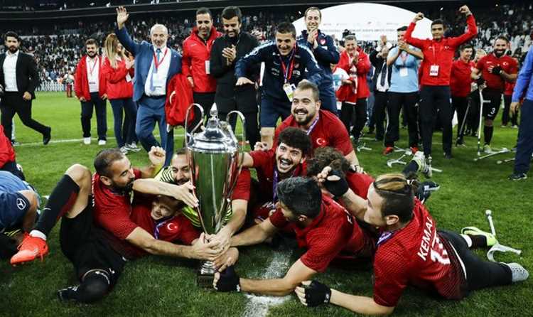 Турецкие футболисты-ампутанты стали чемпионами Европы