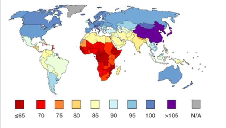 Какой средний показатель IQ в Турции?