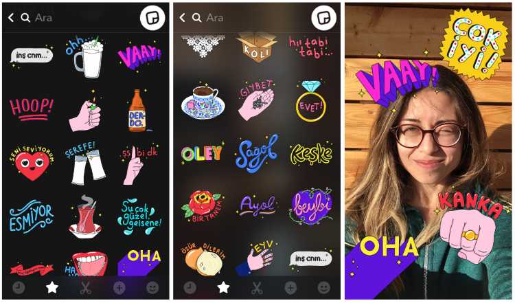 Snapchat создал серию стикеров специально для Турции