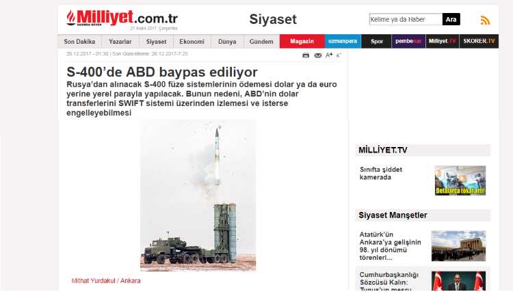 С-400 покупают в обход США