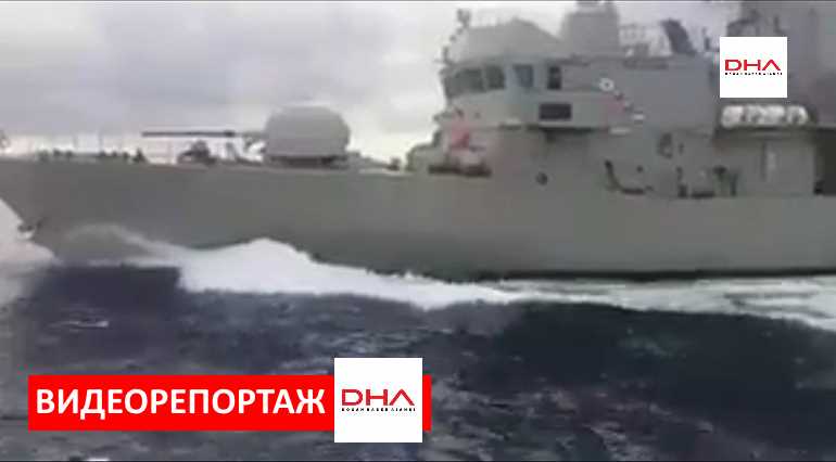 Столкновение боевых кораблей ВМС Греции и Турции
