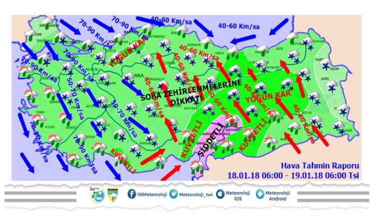 Турция во власти ливней, снега и ураганов