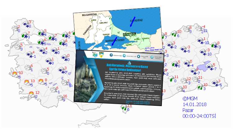 Стамбул в ожидании урагана, шторма и снега
