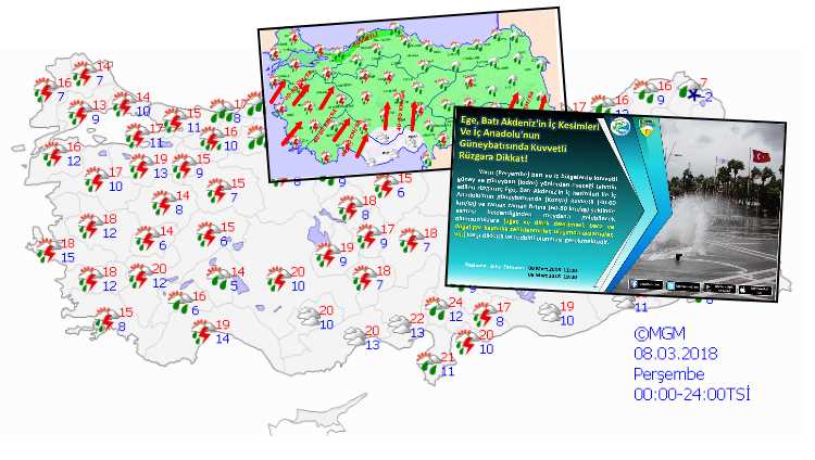 Метеорологи прогнозируют грозы и ураганы на 8 марта