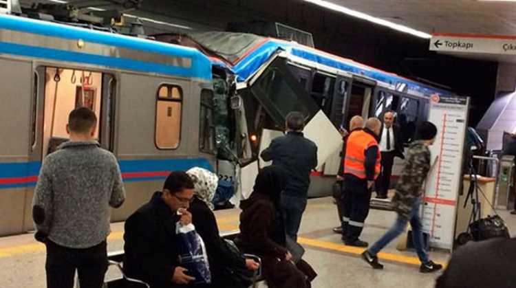 Столкновение двух трамваев в Стамбуле: 7 пострадавших