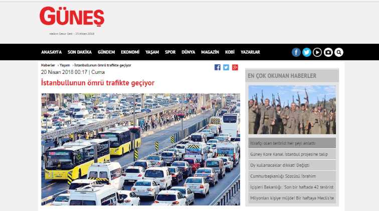 Жизнь жителей Стамбула проходит в пробках