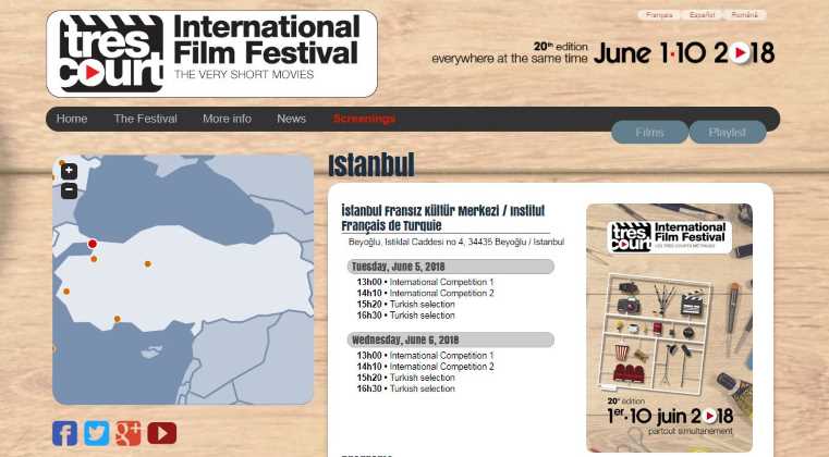 Фестиваль короткометражек Très Court пройдет в 5 городах
