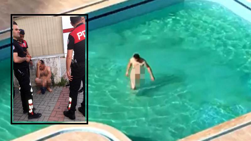 Россиянин задержан за купание голым в бассейне