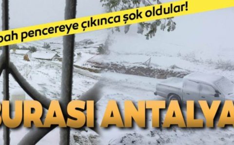 За неделю до лета в Анталии выпал снег