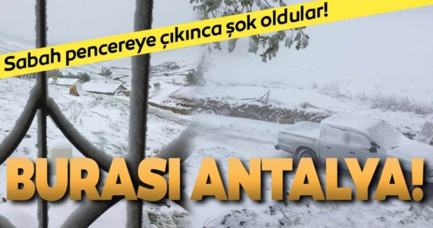 За неделю до лета в Анталии выпал снег