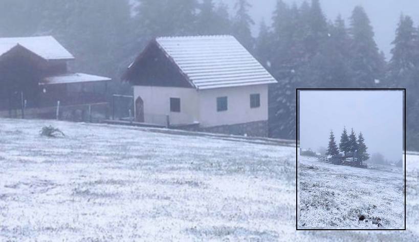 На севере Турции выпал снег