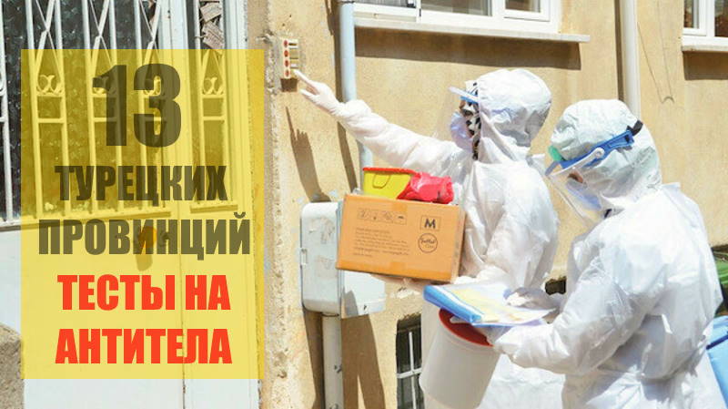 Тесты на антитела начали проводить в 13 провинциях Турции