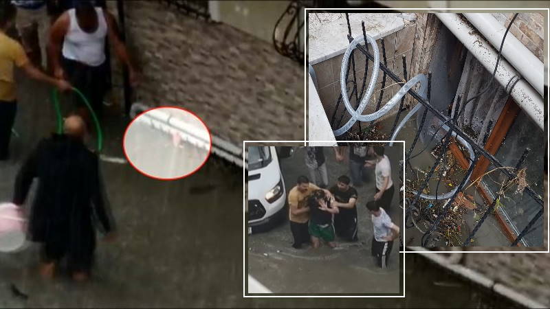 Жители Стамбула спасли своего соседа от гибели