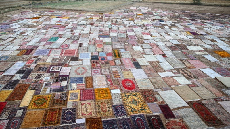 Сотни ковров на полях Анталии