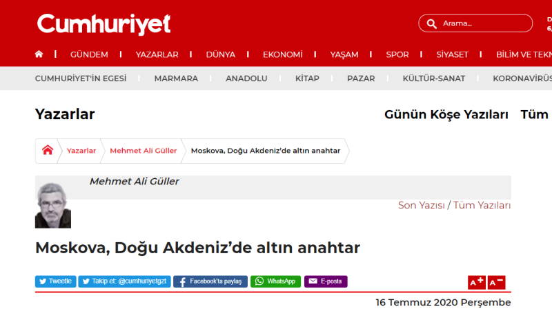 Москва — золотой ключ в Восточном Средиземноморье