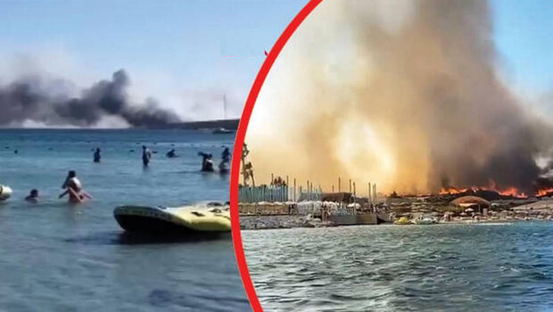 Пожар напугал отдыхающих популярного курорта