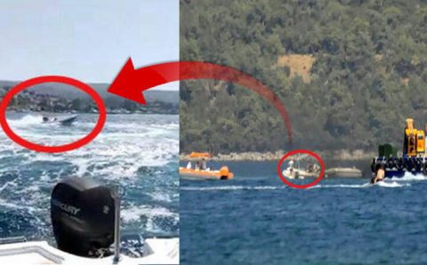 Бодрум 45 минут наблюдал за безумным катером