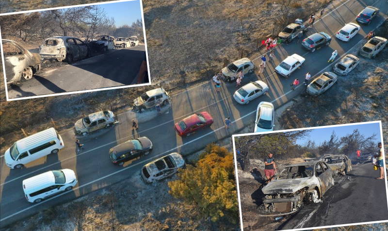 Пожар уничтожил 57 автомобилей в Измире
