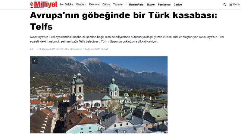 Турецкий городок в самом сердце Европы: Тельфс